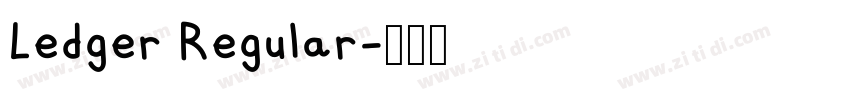 Ledger Regular字体转换